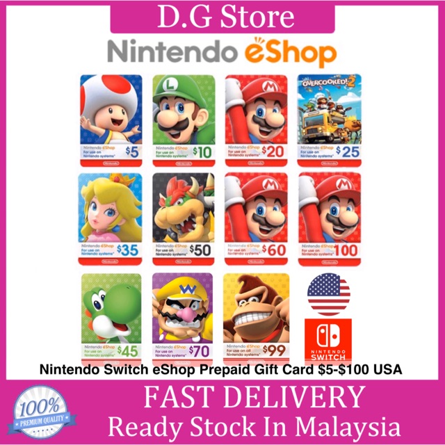 Nintendo eshop top 2024 up cards