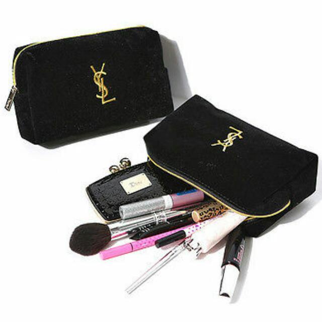 Ysl on sale makeup bag