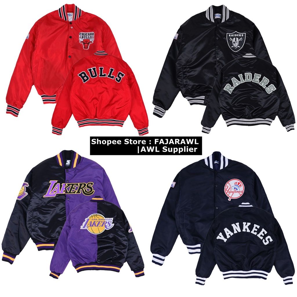 Vintage nba bomber jacket sale