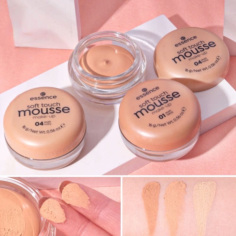 Essence Plant Flawless Mousse Foundation Cream 16g Refreshing Oil Control  Concealer Matte Moisturizing Natural