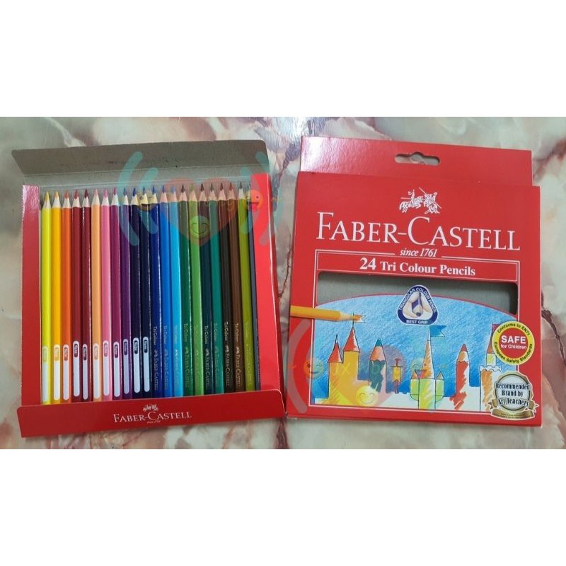 Faber-Castell Colour Grip Colouring Pencils in Gift Tin - 24