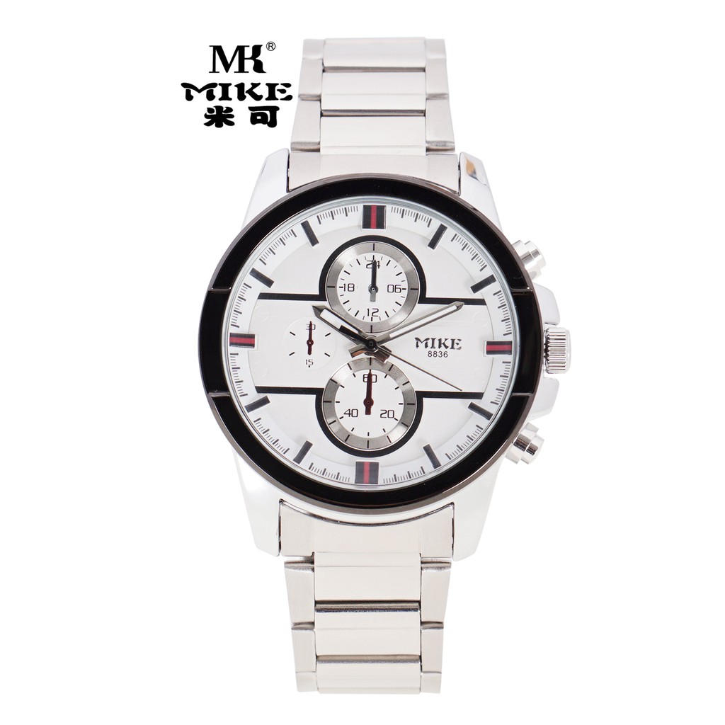 MIKE MKS8236 stainless steel belt men watch waterproof MK quartz watch