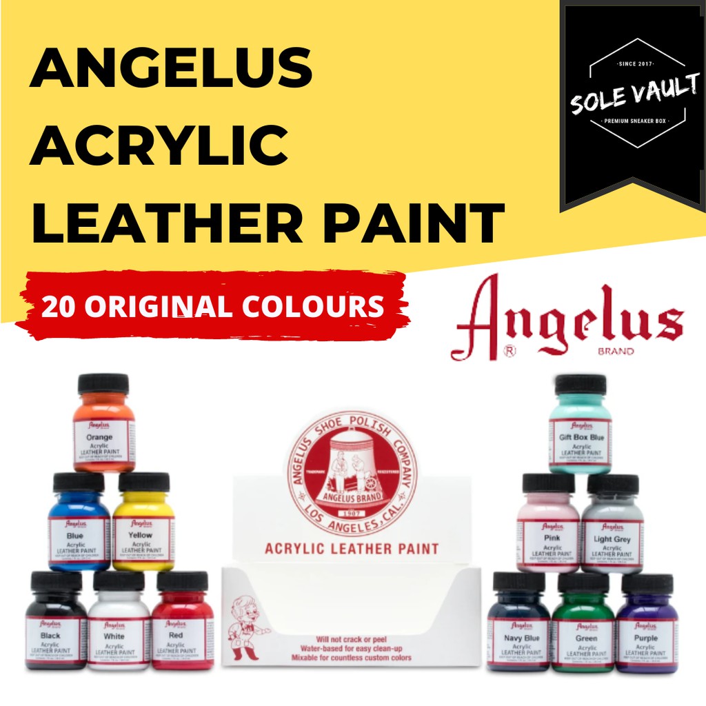 Angelus Acrylic Leather Paint - Grey, 1 oz