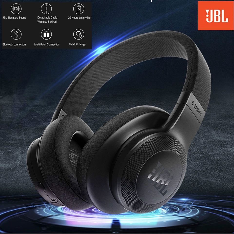 JBL E55BT Headphone Bluetooth Wireless Music HIFI Stereo Bass with Mic Noise Canceling Headset