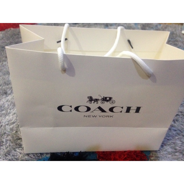 Coach on sale paper bag