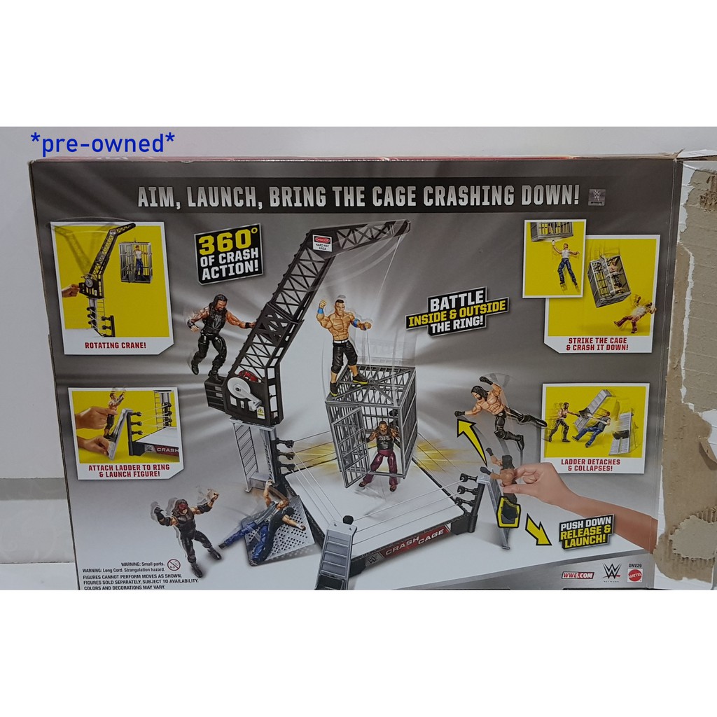 Wwe crash cage clearance playset