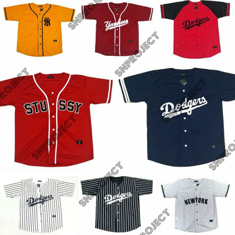 In Stock】 Baseball Jersey Baseball Shirt Men Women Dodgers Texas New York  Yankees