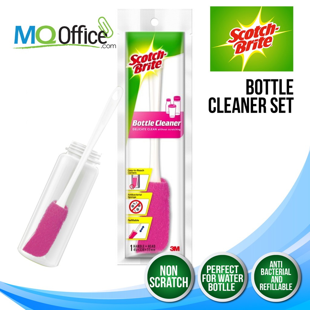 Buy Scotch brite Bottle Cleaner Brush With Anti-bacterial Sponge