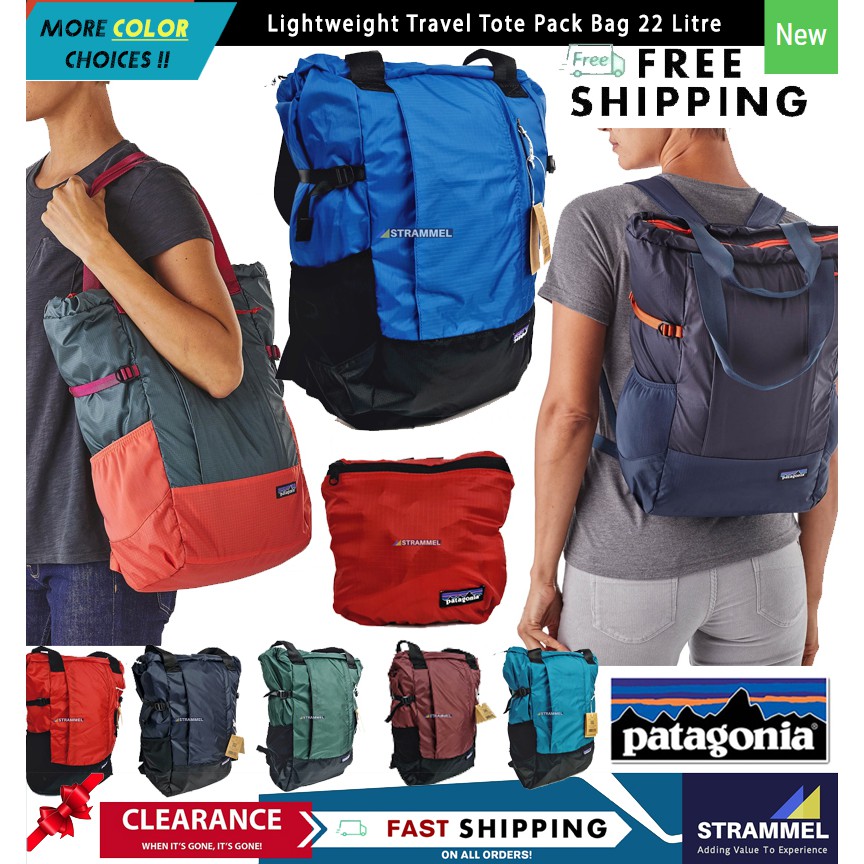 100 Authentic Patagonia Lightweight Travel Tote Pack Bag 22 Litre Travel Packable Backpack For Travel Casual