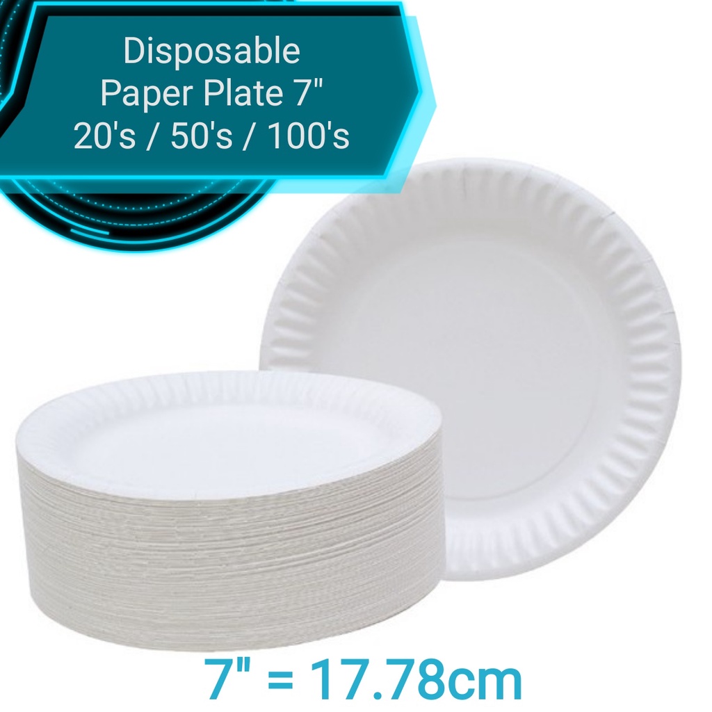 300 PACK] White Disposable Paper Plates 6 Inch by EcoQuality - Perfect for  Parties, BBQ, Catering, Office, Event's, Pizza, Restaurants, Recyclable,  Compostable and Microwave Safe 