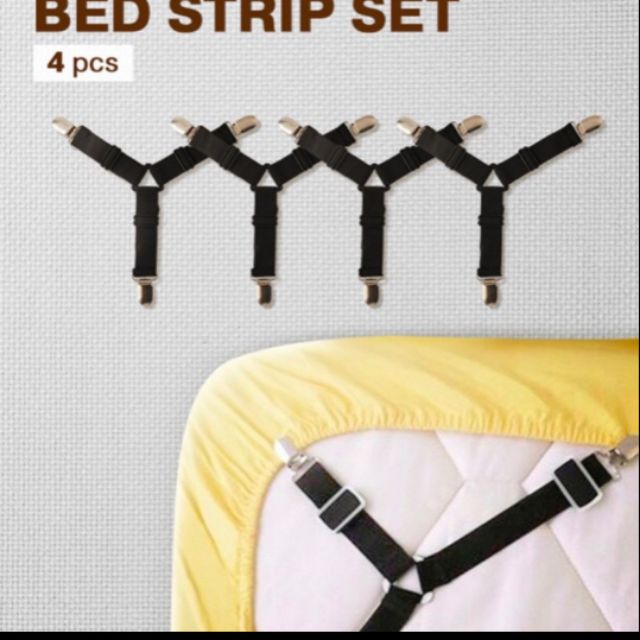 Crisscross Adjustable Bed Fitted Sheet Straps Suspenders Gripper Holder  Fastener Clips Clippers Kit