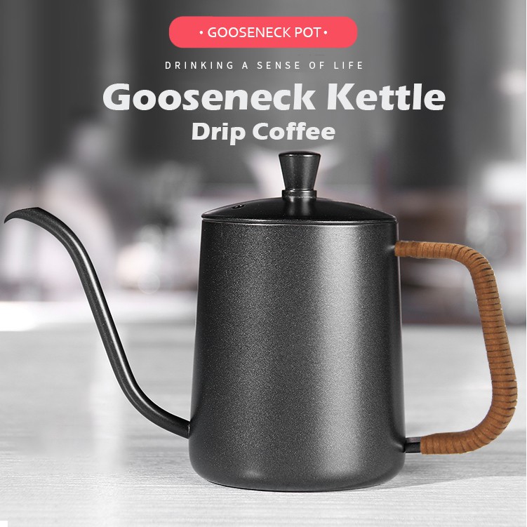 Gooseneck pour over outlet kettle