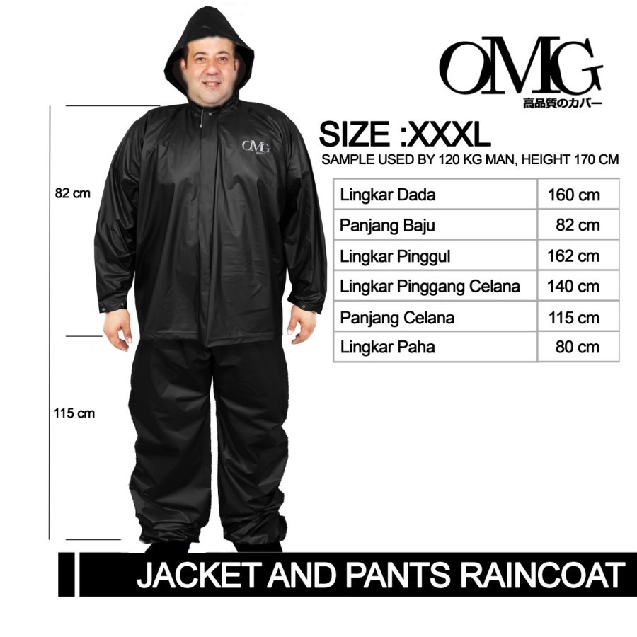 Big size rain on sale gear