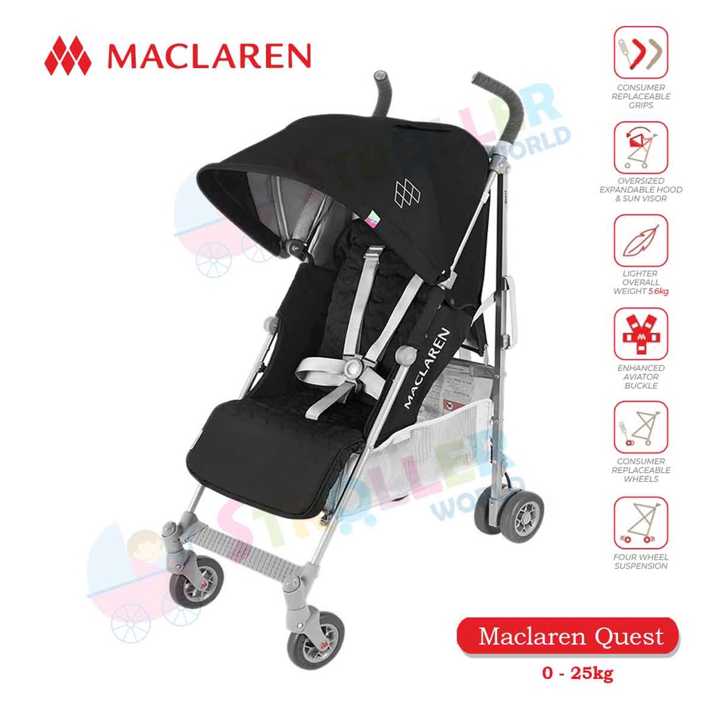 Maclaren pink cheap and grey stroller