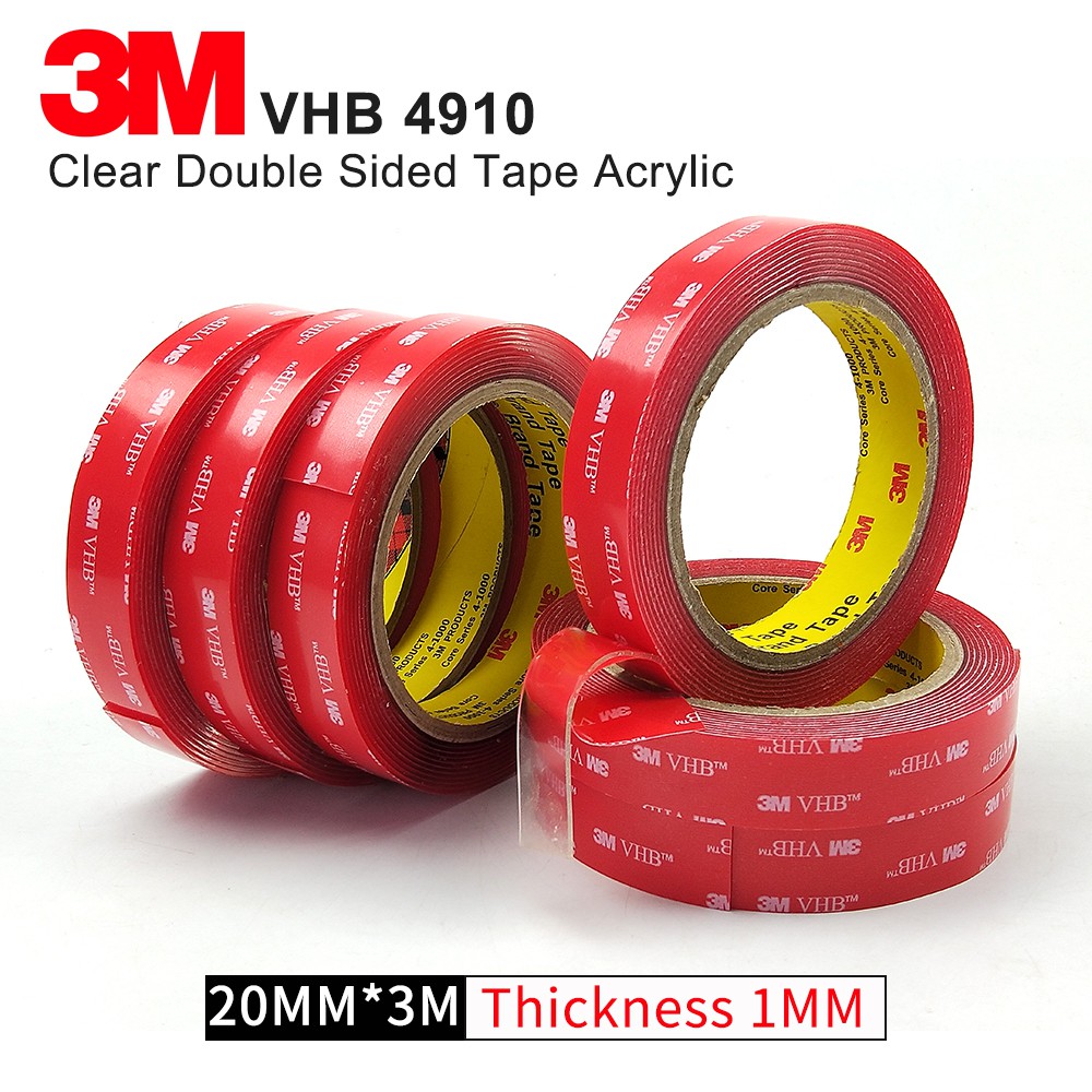 Clear Tape 3M VHB 4910 Double Sided Adhesive,High temperature acrylic foam  tape