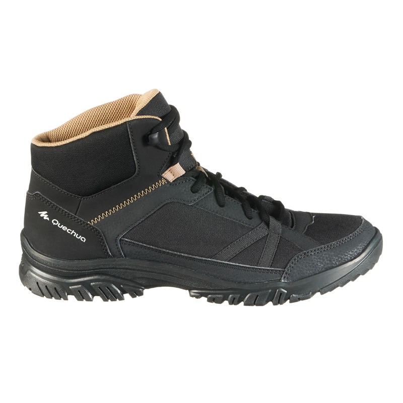 QUECHUA NH100 MID MEN S COUNTRY WALKING BOOTS BLACK Shopee