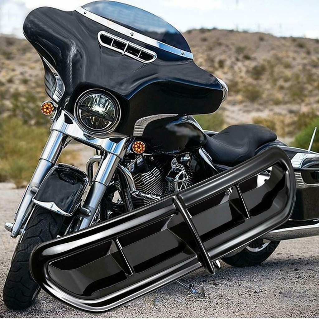 Motor Black Batwing Fairing Vent Accent Cover For Harley Davidson