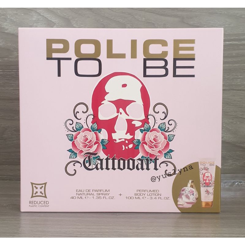Police perfume tattoo art hot sale