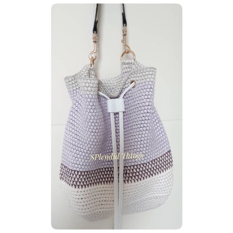 Mosaic bucket bag discount crochet