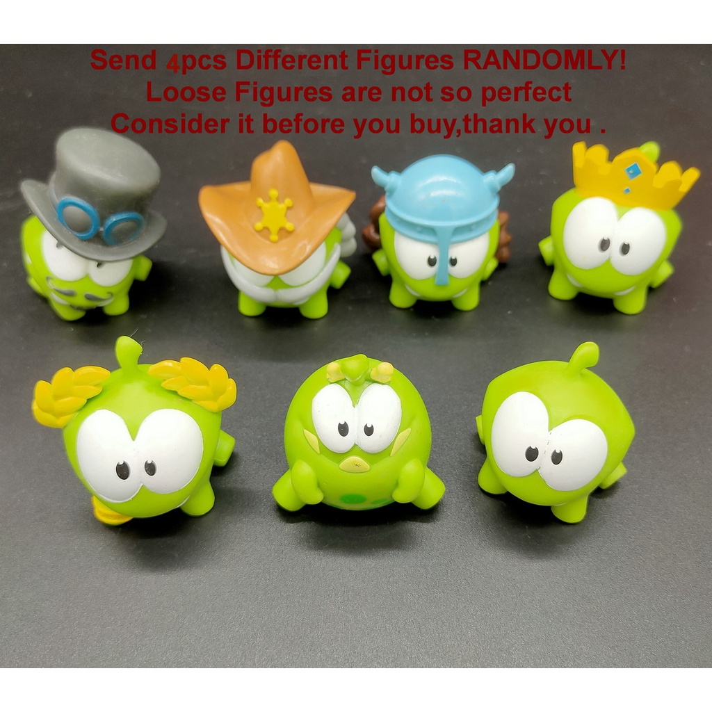 SEND RANDOM* LOT 4pcs/set ORIGINAL Rope Frog Games Doll Cut The Rope OM NOM  5CM Cartoon Figures Cartoon Model Collection Toys Kids Child Gift | Shopee  Malaysia