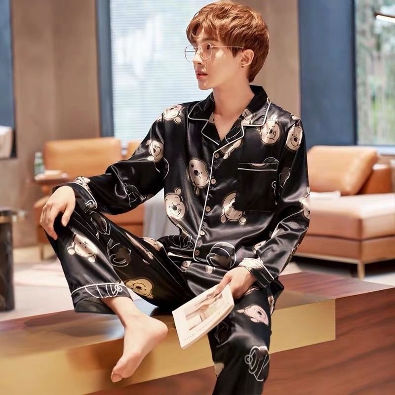 Korean discount silk pajamas