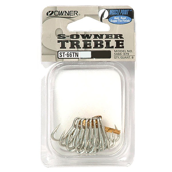 No.5666 【ST-66TN】 EX heavy treble hook - Owner Hooks Japan