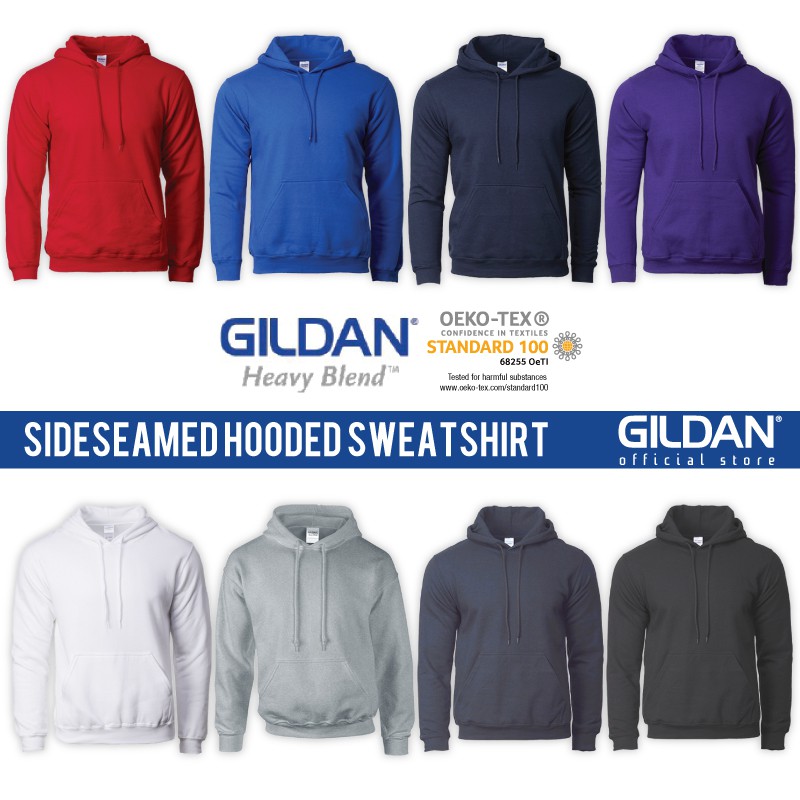 GILDAN Heavy Blend Unisex Sideseamed Adult Hooded Sweatshirt Pouch