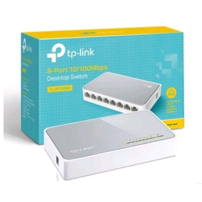 TP-LINK 8 Port Fast Ethernet 10/100Mbps Network Switch Desktop RJ45 -  TL-SF1008D