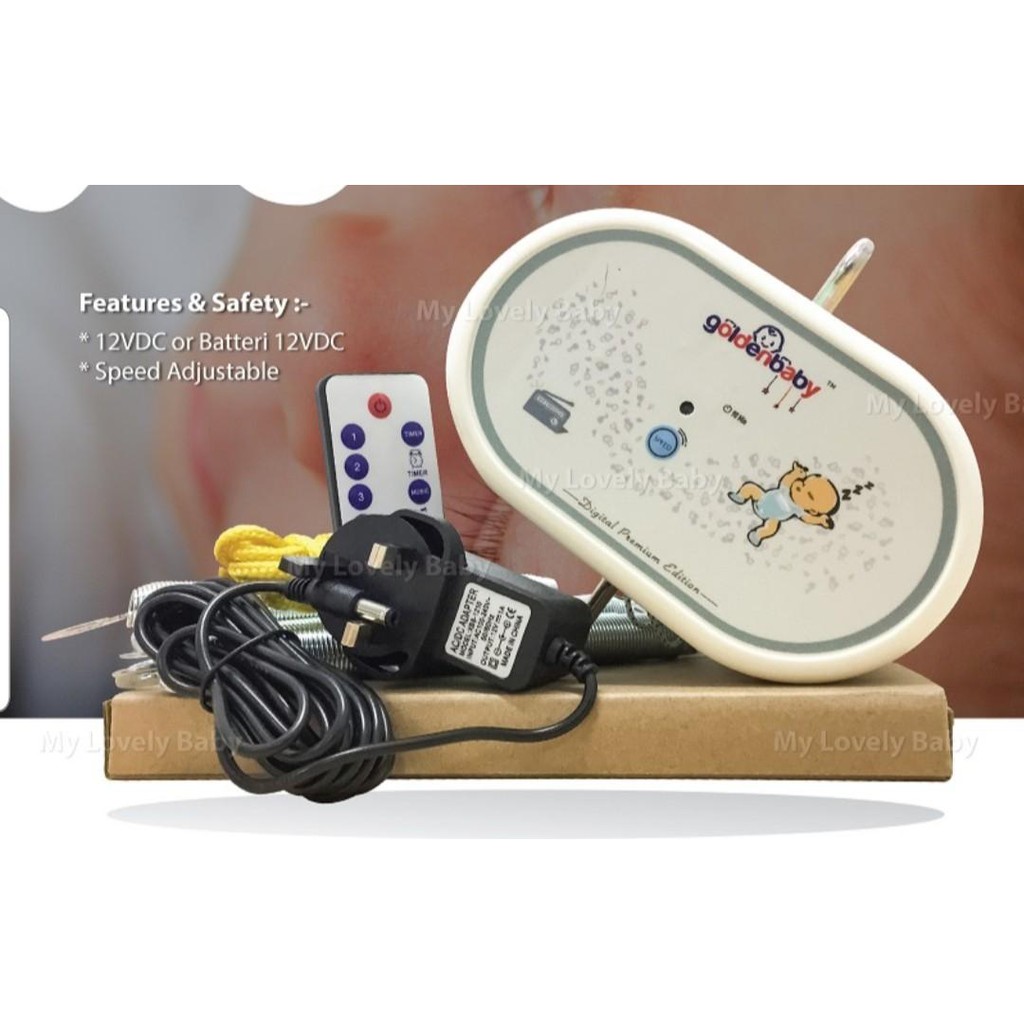 SPRING 19KG BABY ELECTRIC CRADEL Golden Baby Electronic Cradle