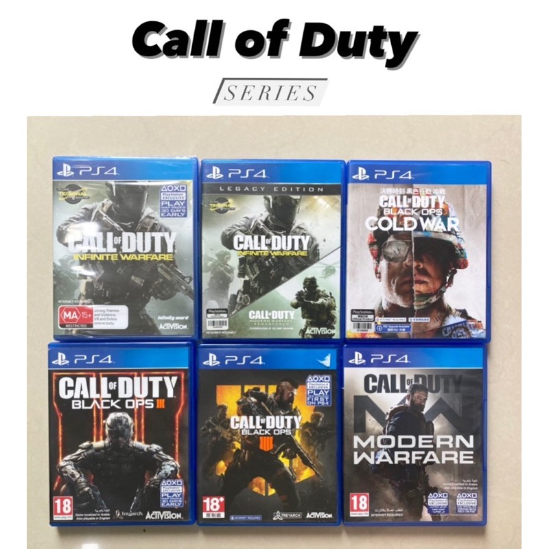 List of call of clearance duty games for ps4