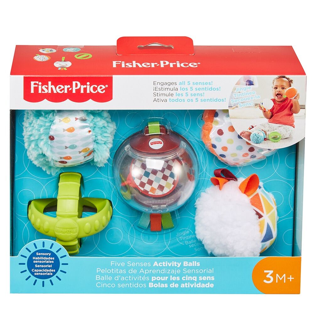 Fisher Price Five Senses Activity Balls Toys for Infant Newborn