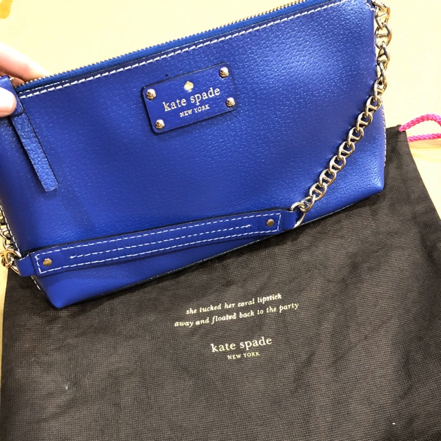 Kate spade blue hot sale shoulder bag