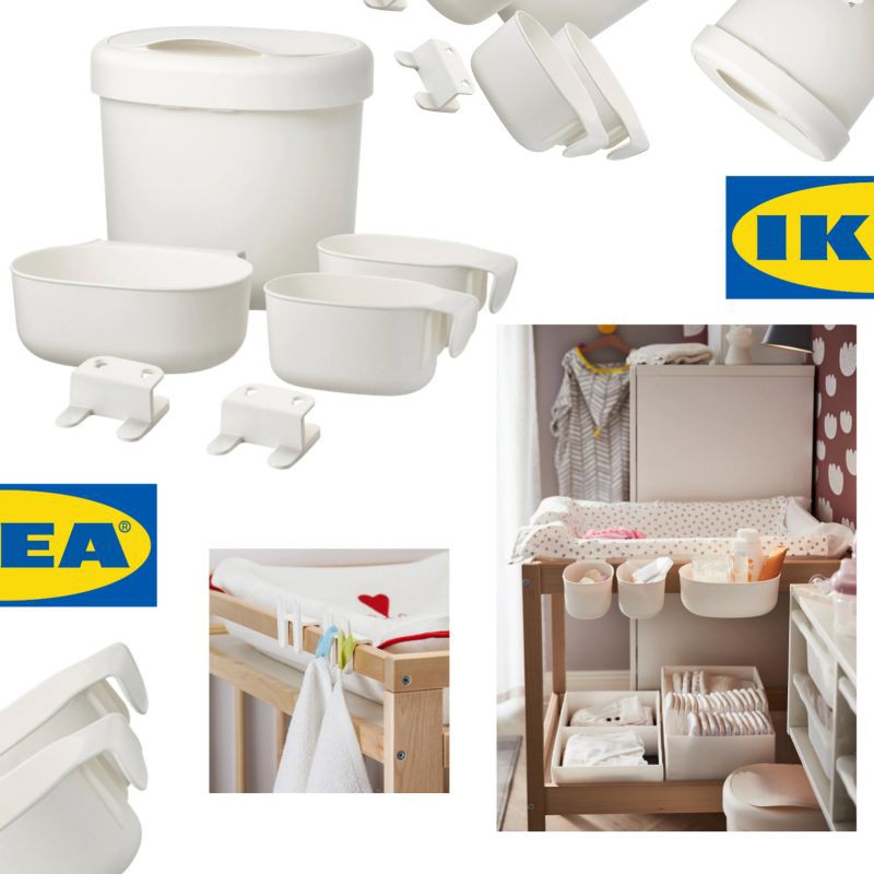 Ikea changing best sale table baskets