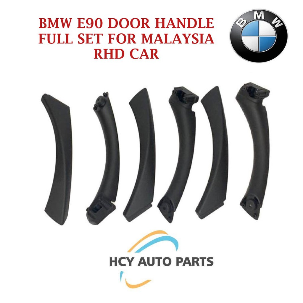 BMW E90 E92 3-Series Full Car Door Handle Replacement 6 Pieces/Set 318i  320i 320 Malaysian Version Black Colour
