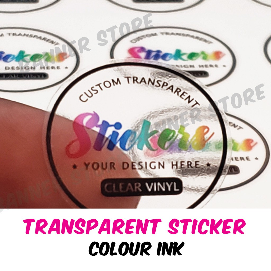 Transparent sticker images