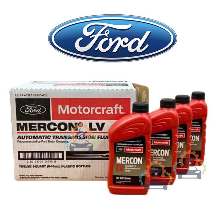 Motorcraft Mercon LV Automatic Transmission Fluid 8 Quarts Pack Ford  Original