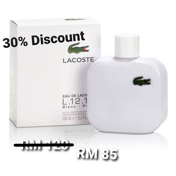 100ml lacoste outlet white