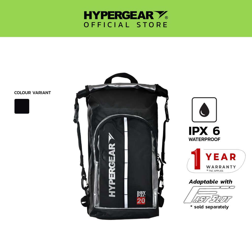 Hypergear 20l waterproof clearance backpack