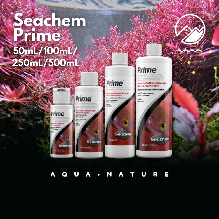 Seachem Prime 50mL 100mL 250mL 500mL Anti chlorine Aquarium