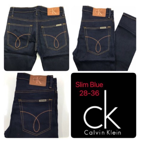 Ready Stock Seluar Jeans CK Jeans Slim Fit Dark Blue Shopee Malaysia
