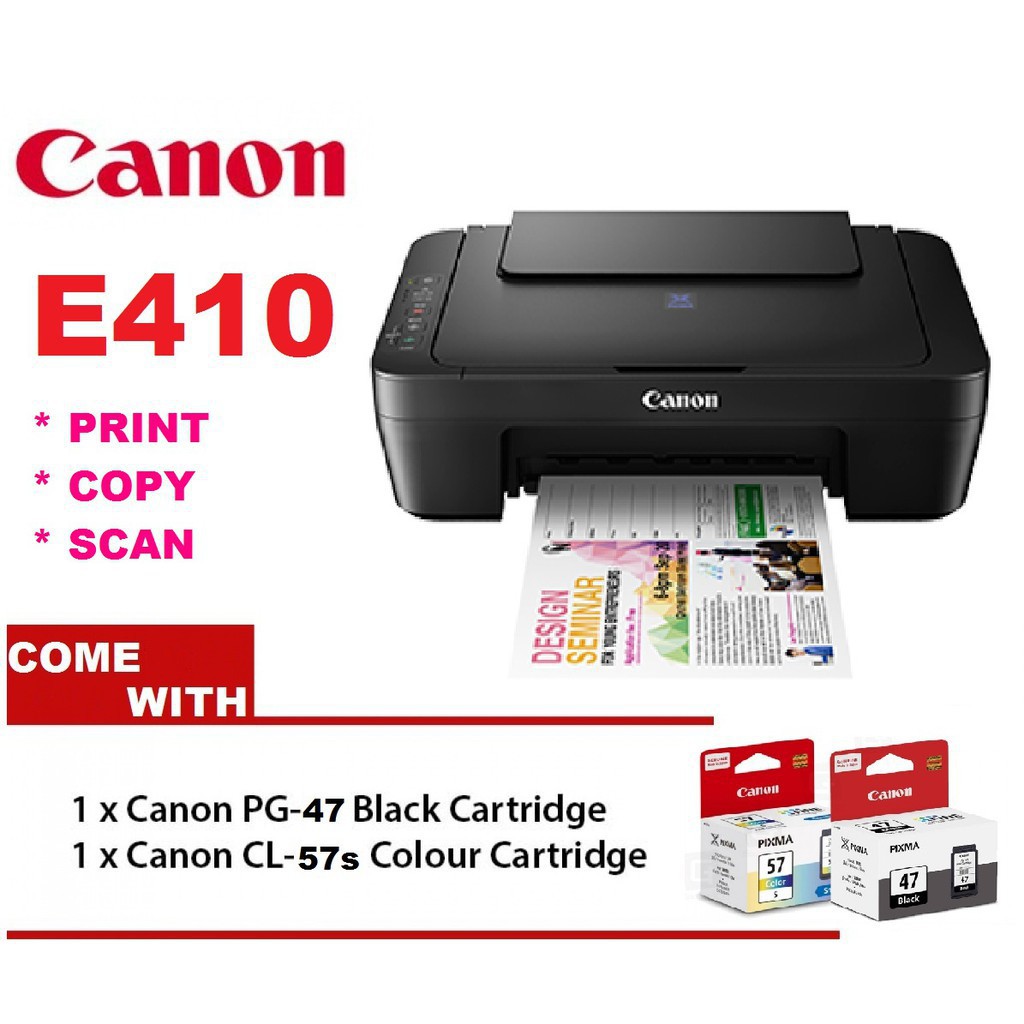 Canon PIXMA E410 Multi-function Color Inkjet Printer - Canon 