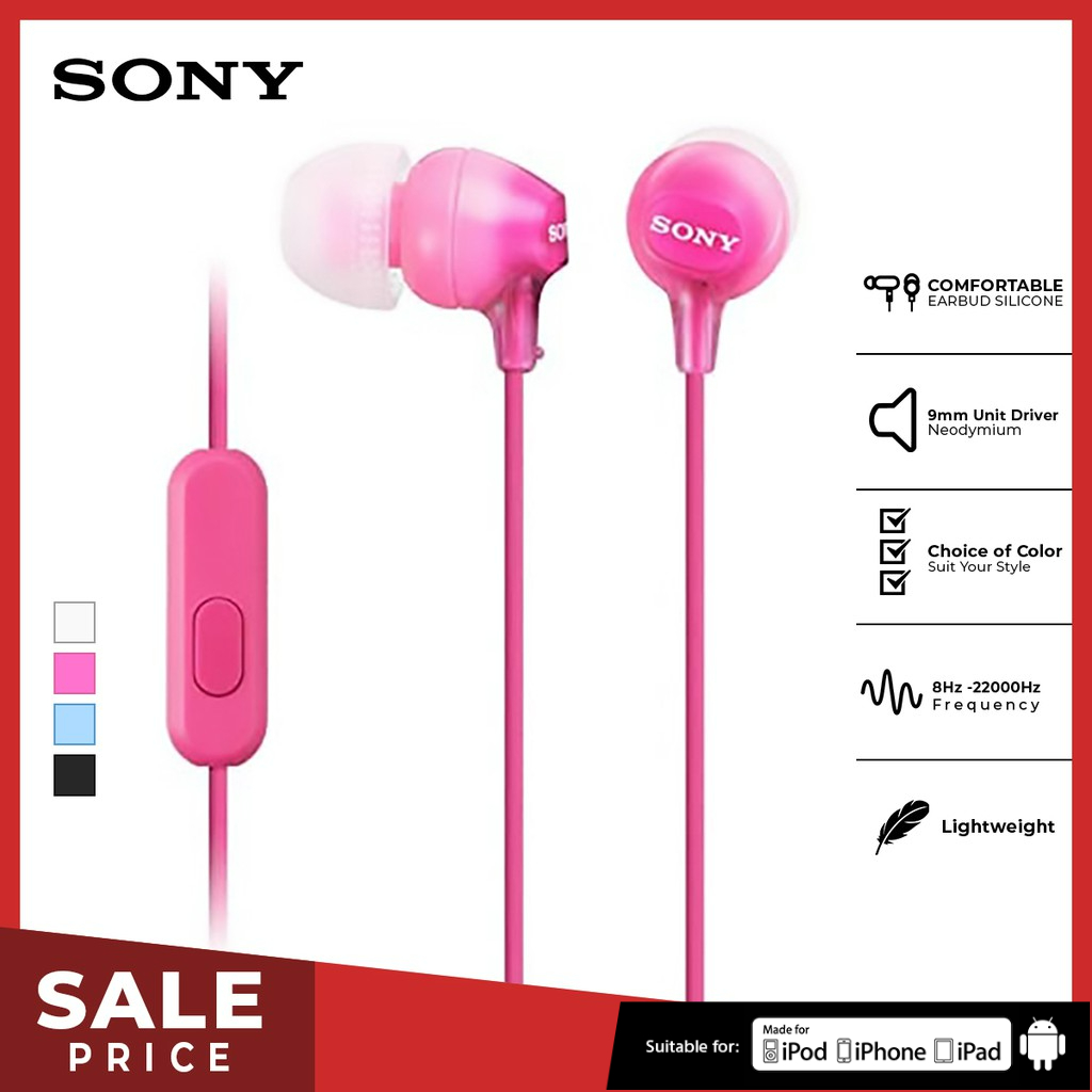 Sony pink earbuds hot sale