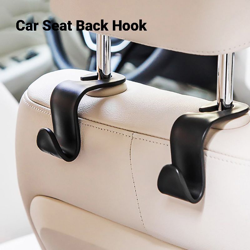 Car Seat Hook Car Purse Hooks Universal Car Storage PU Leather