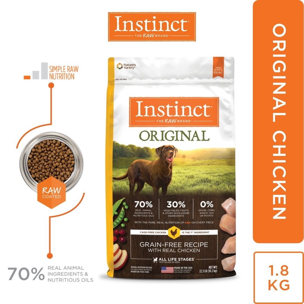 Instinct the raw brand dog outlet food