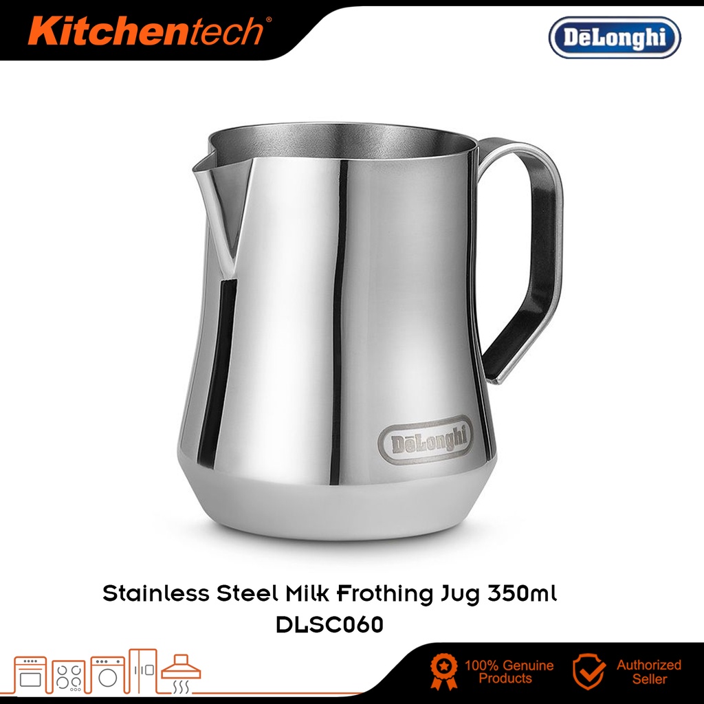 Delonghi DLSC060 Stainless Steel Milk Frothing Jug 350ml Shopee