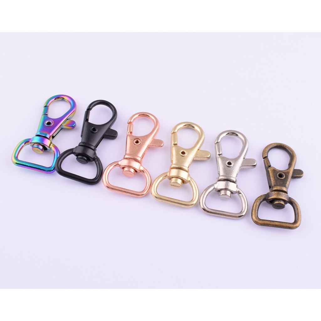 10pcs Meetee Nylon Elastic Belt Loop Ring Clip Hook Tail Clasp For