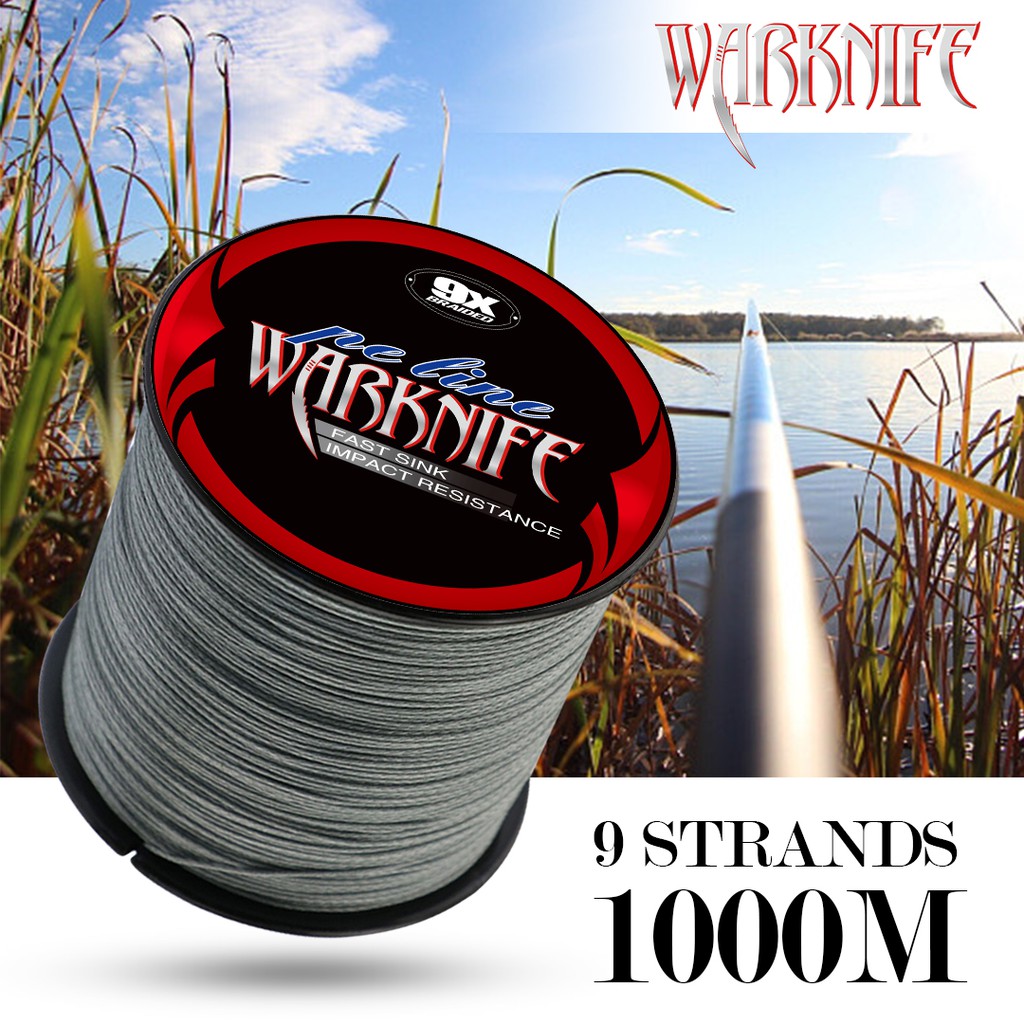 Ashconfish 9 Strands 300M Braided Fishing Line Jigging PE Line Tali Pancing