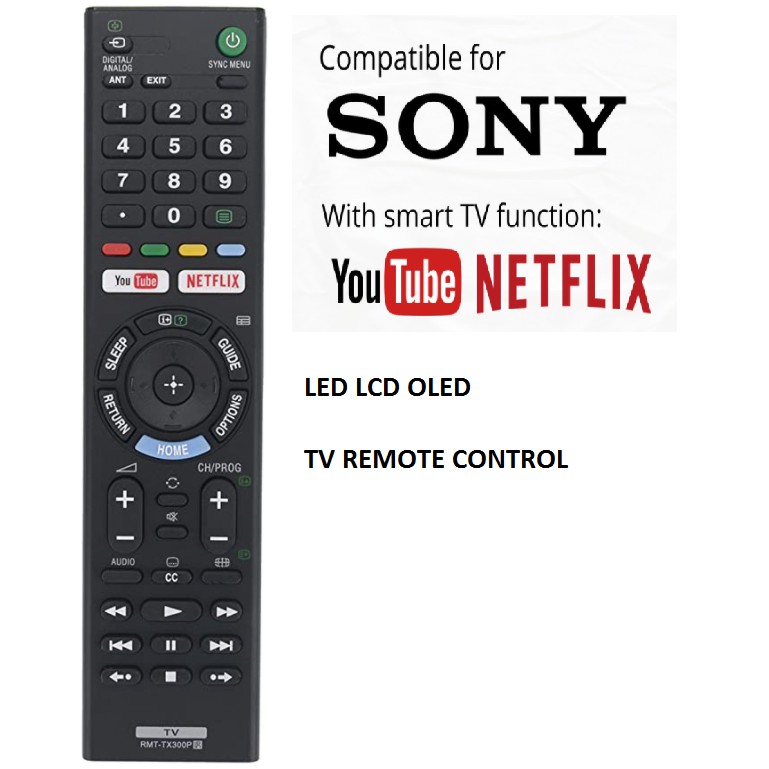 New Original SONY RMT-TX300P 149331522 Smart TV Remote Control RMTTX300P