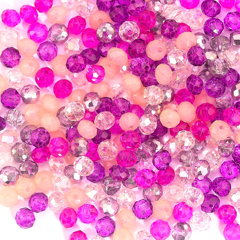 Buy 1 and Get 1 Free 4mm Glass Beads Round Crystal Beads Colorful