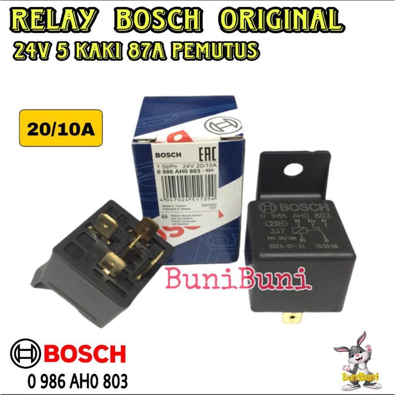 Relay BOSCH 24V Leg 5 87a Circuit Breaker 20 10A ORIGINAL For